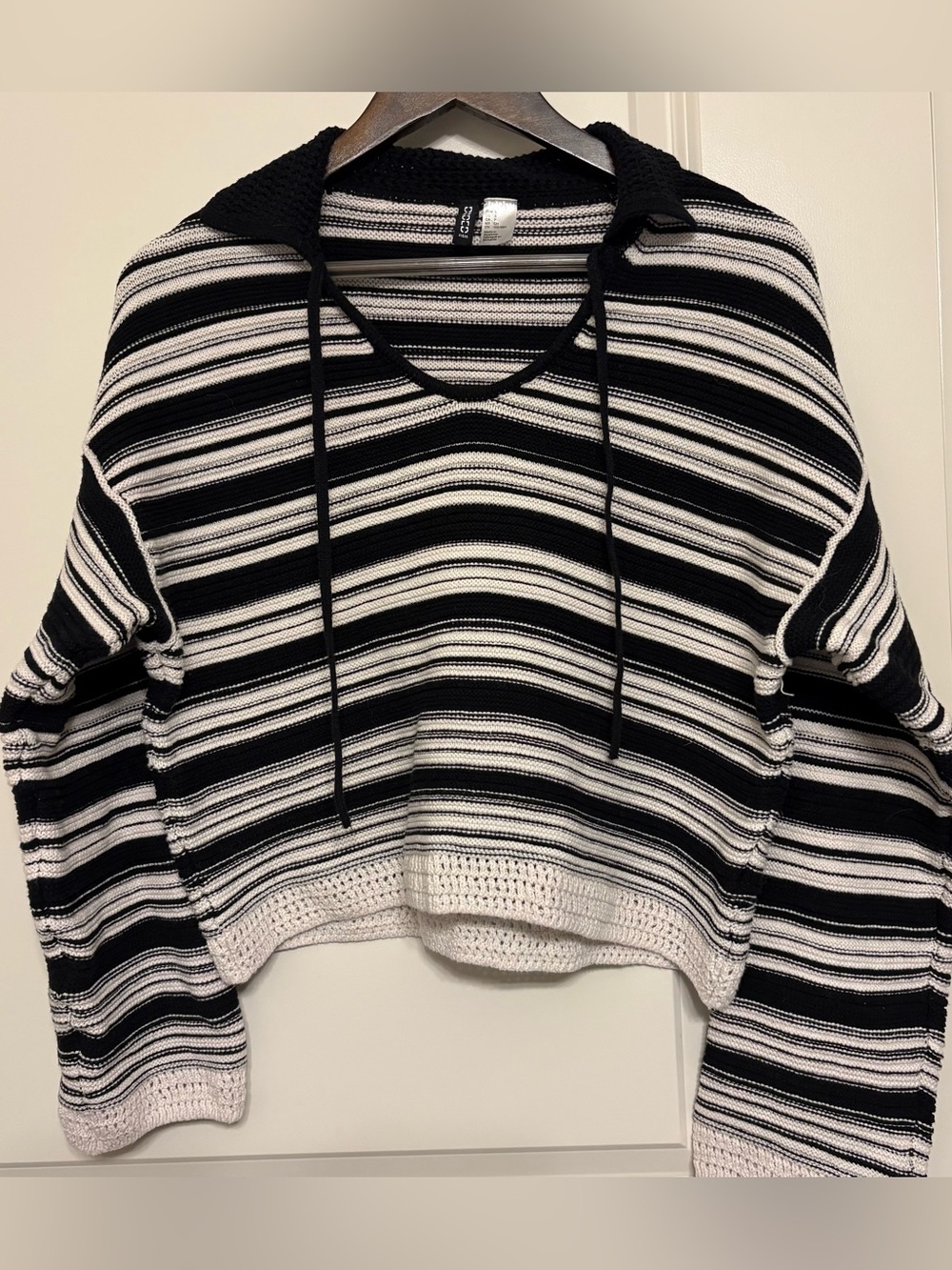Collared Purl-knit Jumper